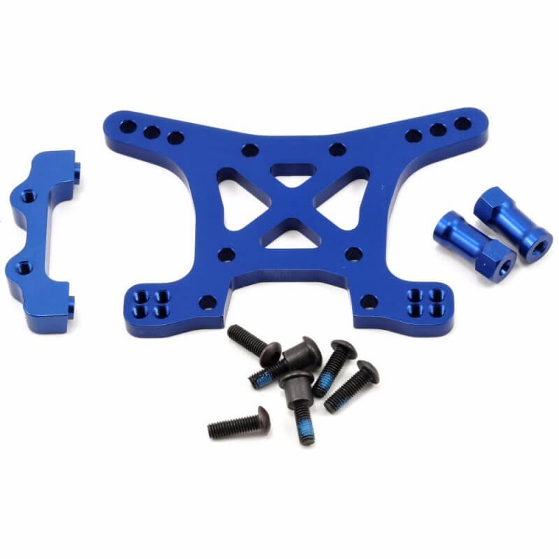 Support d'amortisseurs AV Alu anodisé Bleu Traxxas 6839X