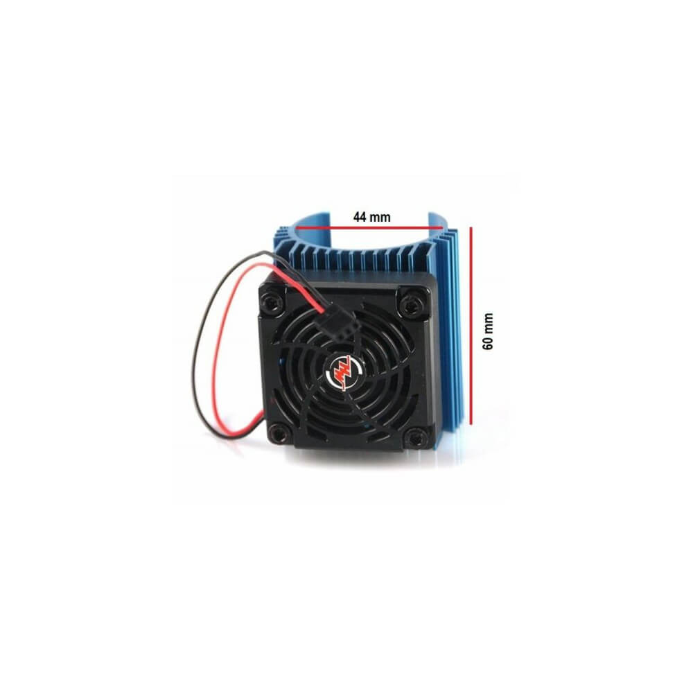 Radiateur avec Ventilateur Hobbywing pour moteur type 540 (HW86080120) -  Vosges Modélisme