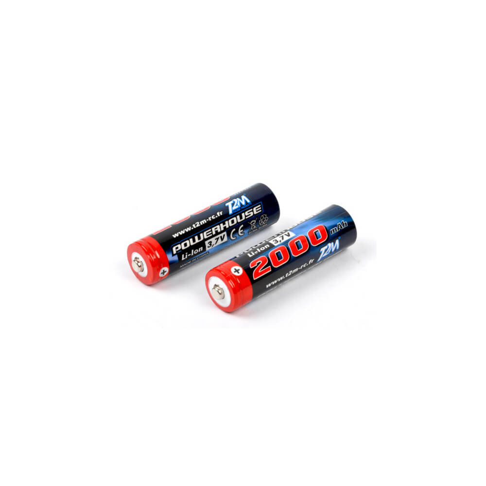 2000 mAh Batterie Li-Ion 3.7 volts T2M T4933/19 2 pièces 