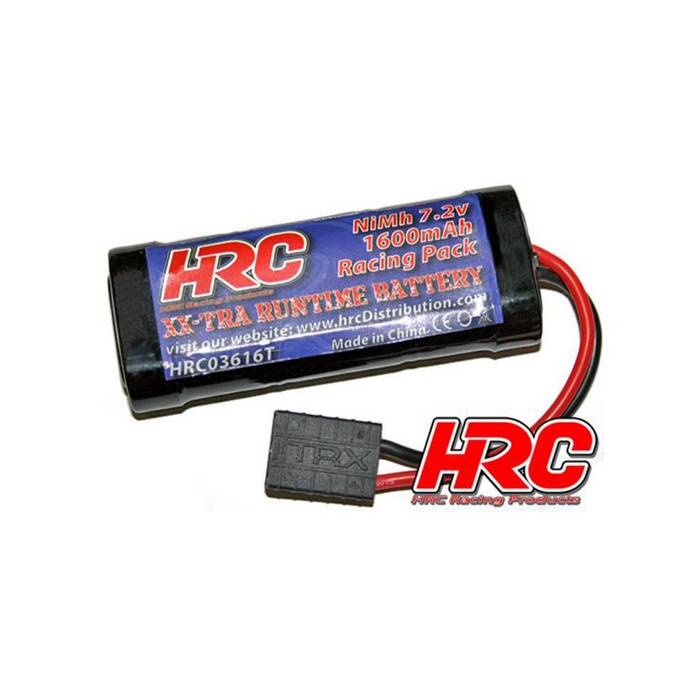 Batterie NiMh 7.2V 1600 mAh Prise TRX (93x35x19mm) - HRC03616T