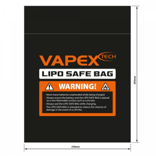 Sac de Protection pour Accu Lipo 23 x 30 cm - VPLIPOBAGB